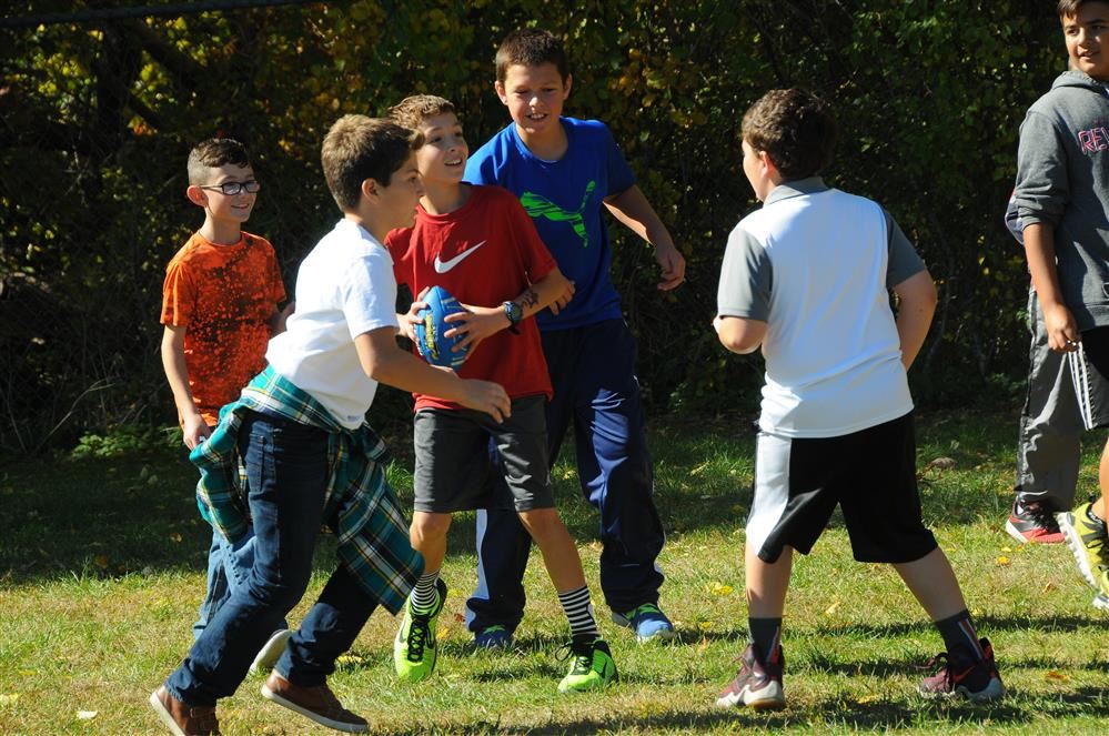 boys playing sports