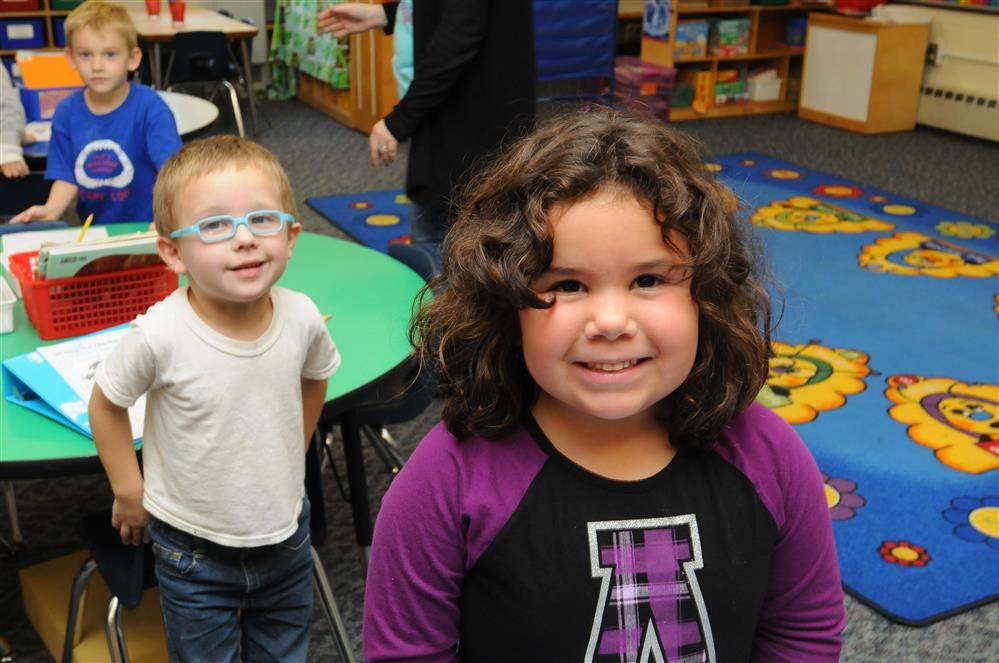 young kids in classroom
