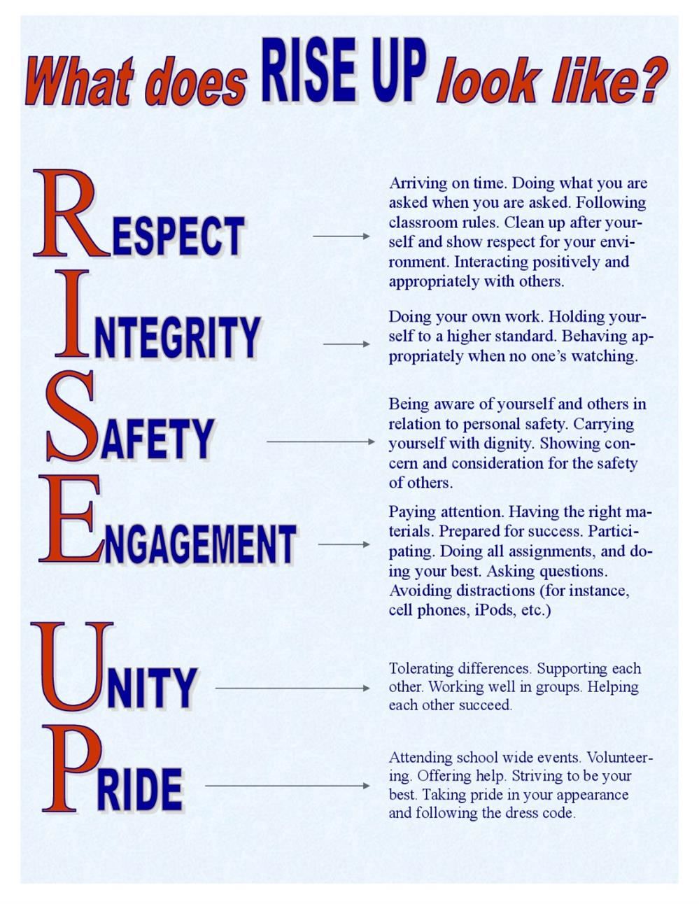 Rise up info Rise up info